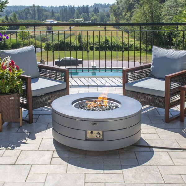 Paramount round firepit table